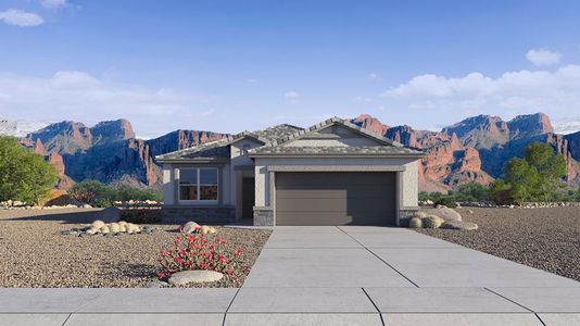 New construction Single-Family house 5496 E Arctic Ln, San Tan Valley, AZ 85140 Baxter- photo 0