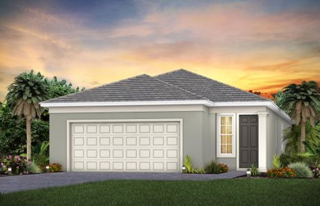 New construction Single-Family house 7427 Blue Salvia Dr, North Fort Myers, FL 33917 plan Hallmark - image
