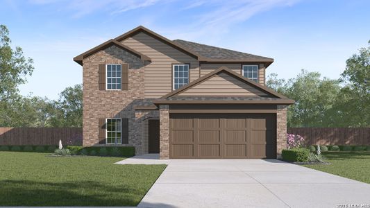 New construction Single-Family house 317 Singing Vly, Cibolo, TX 78108 plan The Callum - image