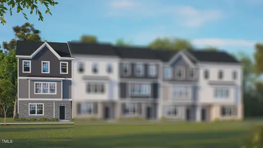 New construction Townhouse house 721 Lucky Clover Wy, Fuquay Varina, NC 27526 plan Hadleigh - image