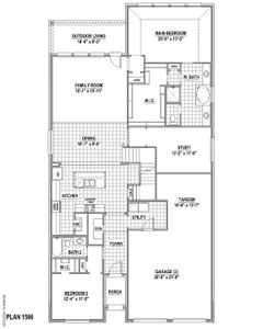 New construction Single-Family house 9912 Oak Glade Dr, Denton, TX 76207 plan 1566 - image 4