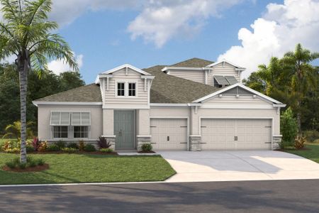 New construction Single-Family house 34009 Twilight Sea Pl, Wesley Chapel, FL 33545 plan Bayshore II - image