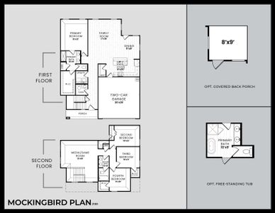 New construction Single-Family house 2001 Ridgecrest Ln, Sherman, TX 75092 plan Mockingbird - image