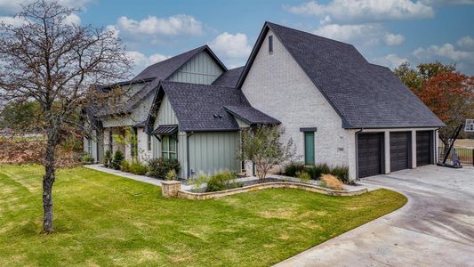 Side Facing 3 Car Garage