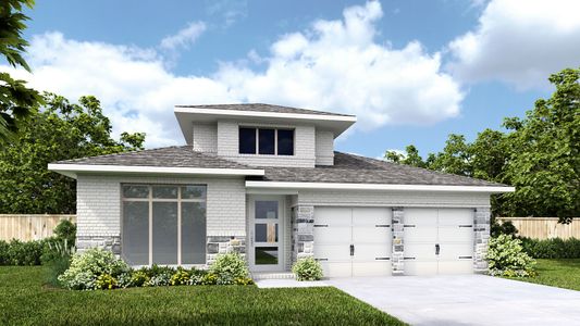 New construction Single-Family house 129 Red Pecan Wy, Georgetown, TX 78628 plan 2619W - image