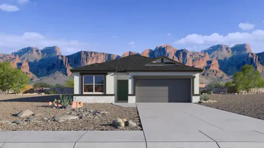 New construction Single-Family house 1530 E Fletcher Dr, Casa Grande, AZ 85122 plan Harris - image