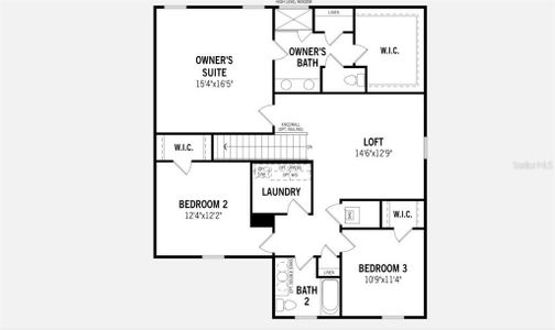 Redwood Floorplan - Second Floor