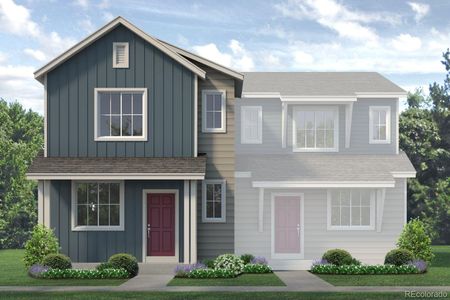 New construction Duplex house 1484 Coral Pl, Longmont, CO 80504 plan Biscayne - image