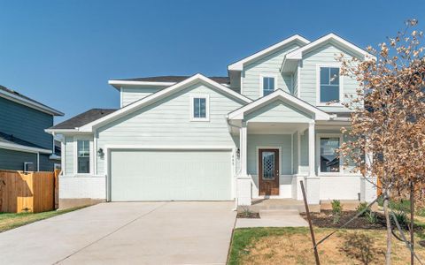 New construction Single-Family house 445 Blue Hibiscus Dr, Liberty Hill, TX 78642 Gemini- photo 0