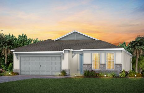 New construction Single-Family house 13579 Sw Vermillion Cir, Port St. Lucie, FL 34987 plan Prosperity - image