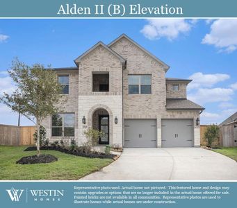 New construction Single-Family house 3210 Fescue Crest Court, Katy, TX 77494 The Alden II- photo 0