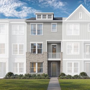 New construction Townhouse house 34.085619 84.515223, Woodstock, GA 30188 plan The Porter A - image