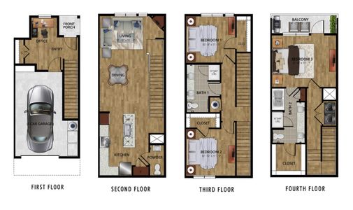 New construction Townhouse house 719 E Locust St, San Antonio, TX 78212 null- photo 0