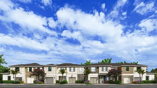 New construction Townhouse house 11631 Vintage Oaks Cir W, Palm Beach Gardens, FL 33412 - image