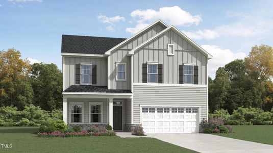 New construction Single-Family house 1556 Bright Coral Trl, Wendell, NC 27591 Landrum III- photo 0