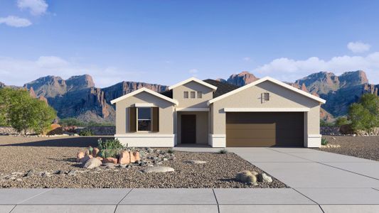 New construction Single-Family house 35799 N King Ln, San Tan Valley, AZ 85140 plan Denton - image