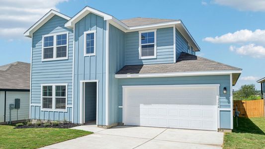 New construction Single-Family house 12204 Silverton Tree Bnd, Mustang Ridge, TX 78610 plan The Naples - image