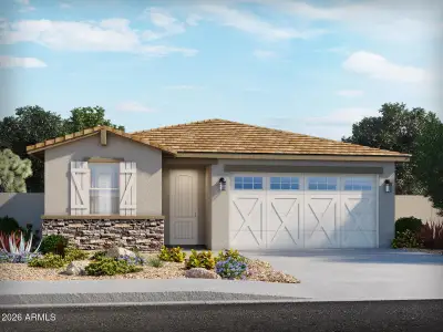 New construction Single-Family house 37073 W Olivo St, Maricopa, AZ 85138 plan Leslie - image