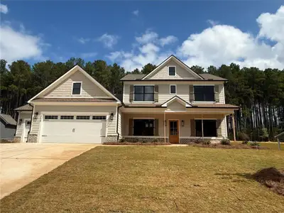 New construction Single-Family house 348 Weslyn Dr, Social Circle, GA 30025 plan (GA) Brooks A.1 3 Front Entry - image