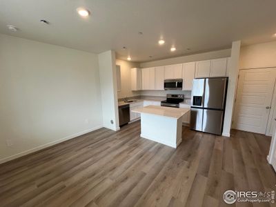 Living room and kitchen