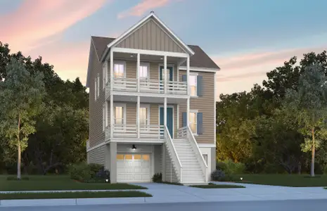 New construction Single-Family house 3865 W Ashley Cir, Charleston, SC 29414 plan Marigold - Drive Under - image