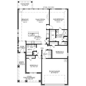 New construction Single-Family house 4219 Pigeon Dr, Sherman, TX 75092 plan The Flower - image