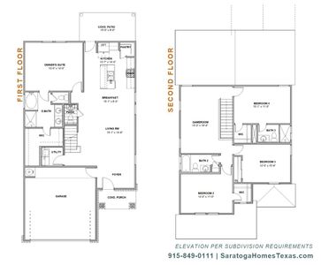 New construction Single-Family house El Paso, TX 79928 plan Willow-2064SM - image