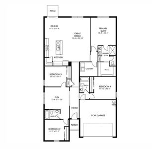 New construction Single-Family house 1732 Brekey Wy, Zephyrhills, FL 33541 plan Essex - image