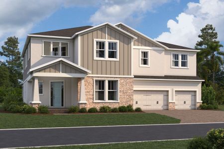 New construction Single-Family house 12025 Encore At Ovation Wy, Winter Garden, FL 34787 plan Endeavor - Lakefront Series - image