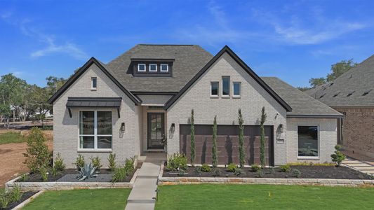 New construction Single-Family house 129 Whistling Willow Dr, Georgetown, TX 78628 plan Hampton - image