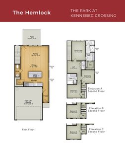 New construction Townhouse house 9101 Dupree Meadow Dr, Angier, NC 27501 plan The Hemlock - image 4