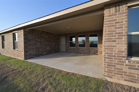 Large covered back Patio