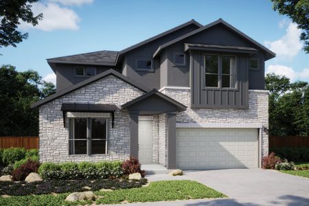 New construction Single-Family house 1313 Robin Trl, Round Rock, TX 78681 plan Santa Cruz - image