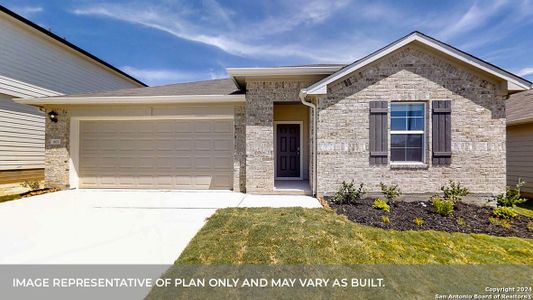 New construction Single-Family house 1025 Chachalaca Court, Seguin, TX 78155 The Lakeway- photo 0