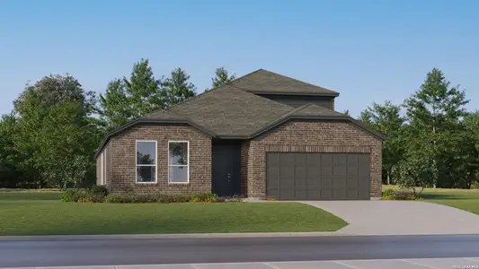 New construction Single-Family house 1928 Bonelli Eagle, New Braunfels, TX 78130 plan Jagger - image
