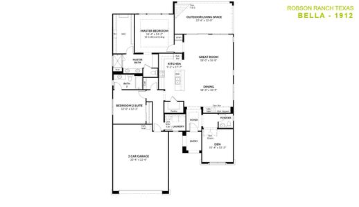 New construction Single-Family house 11300 Iron Bark Dr, Denton, TX 76207 plan Bella - image