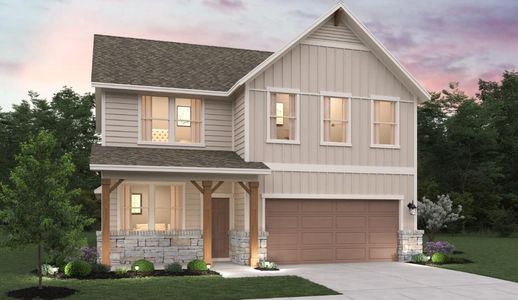 New construction Single-Family house 332 Willow Heights Dr, Hutto, TX 78634 plan Georgia - image