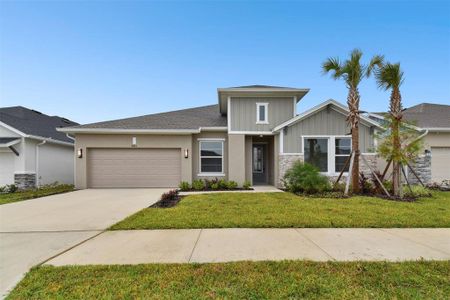 New construction Single-Family house 5911 Jaudon Avenue, Wesley Chapel, FL 33545 The Palmer- photo 0