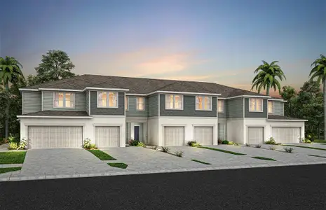 New construction Townhouse house 4450 Jetty Ln, Palm Bay, FL 32905 plan Marigold - image