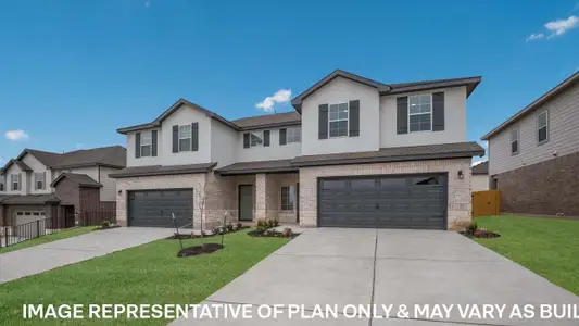 New construction Townhouse house 15100-A Afleet Alex St, Manor, TX 78653 plan The Cypress - image