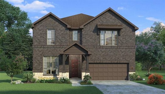 New construction Single-Family house 408 Daybreak Drive, Waxahachie, TX 75167 Hemlock II T- photo 0