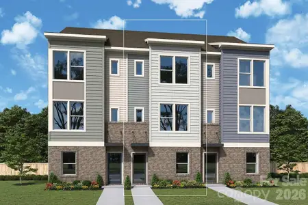 New construction Townhouse house 1539 Lithium Ln, Charlotte, NC 28211 plan The Remely - image