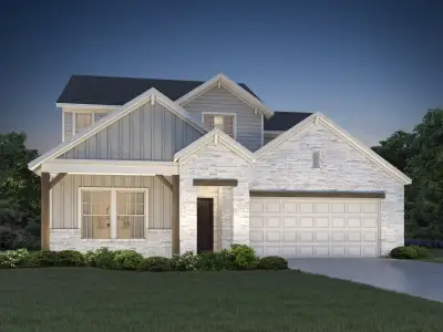 New construction Single-Family house 178 Coopers Hawk Crst, Cedar Creek, TX 78612 plan The Pearl (452) - image