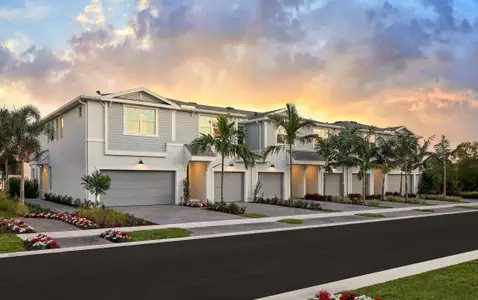 New construction Townhouse house 7400 Lenora Ln, Lake Worth, FL 33467 plan Hawthorn - image