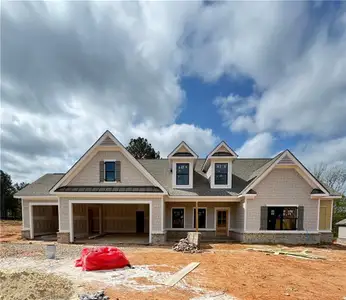 New construction Single-Family house 124 River Rdg Walk, Monroe, GA 30656 plan (GA) Emerson Ranch A.3 3 Front Entry - image