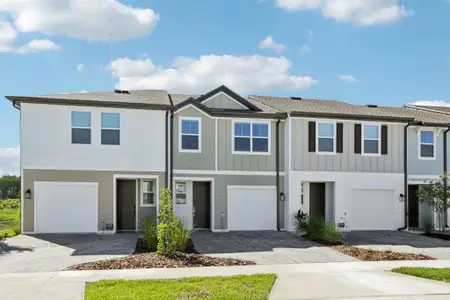 New construction Townhouse house 7644 Deer Valley Cir, Tampa, FL 33635 plan Surf - image