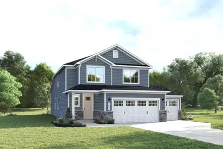 New construction Single-Family house 1209 Black Wolf Run, Sunset Beach, NC 28468 plan Geneva with 3-Car Garage Included - image