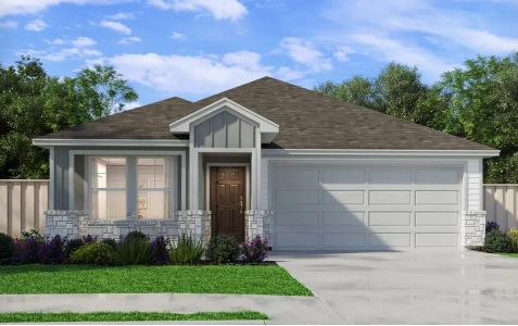 New construction Single-Family house 310 Gristmill Rd, Burnet, TX 78611 plan The Briscoe (820) - image