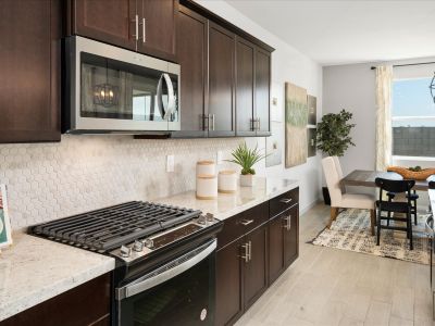 Kitchen in the Bailey Floorplan at Rancho Mirage