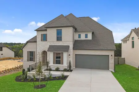 New construction Single-Family house 1908 Crimson Sunset Dr, Georgetown, TX 78628 plan Haskell - image